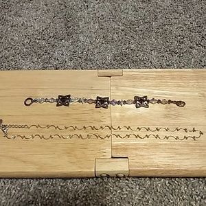 Swarovski bracelet and Sterling silver necklace